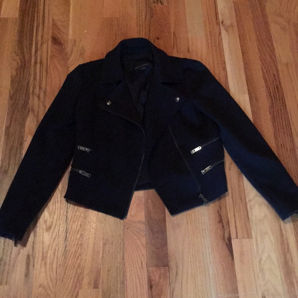 Banana Republic Black moto blazer